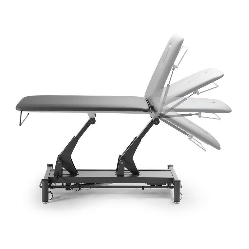 Table de massage PALMA 2 plans avec châssis gris