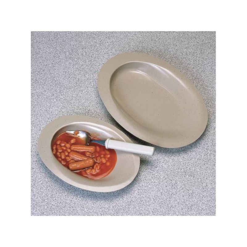 Assiette inclinée Manoy avec nourriture Assiette inclinée Manoy avec nourriture