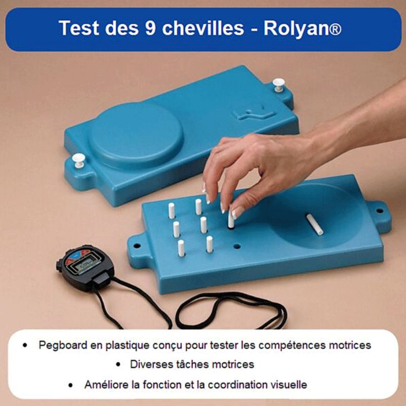 Test de dextérité - Test des 9 chevilles Jamar® Test de dextérité - Test des 9 chevilles Jamar®
