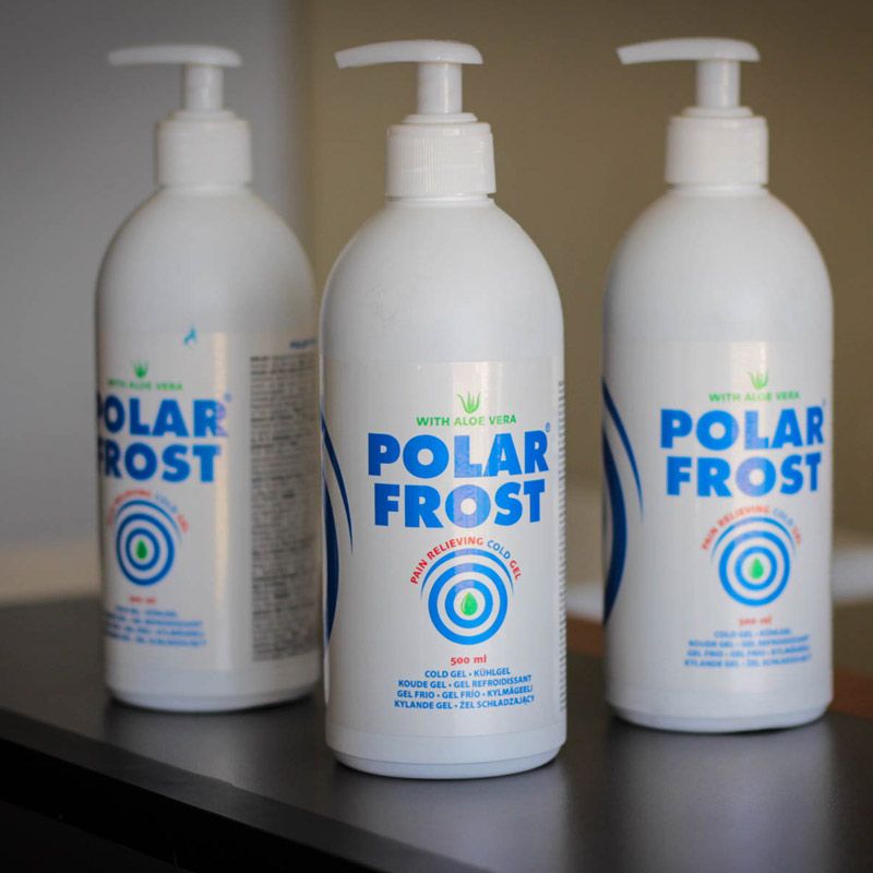 Gel réfrigérant anti-douleur Polar Frost® 500 mL avec pompe Gel réfrigérant anti-douleur Polar Frost® 500 mL avec pompe