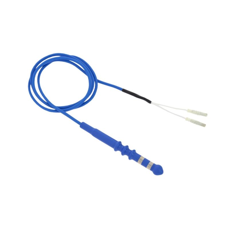 Sonde anale à bagues 2 encoches bleue DIN Sonde anale à bagues 2 encoches bleue DIN
