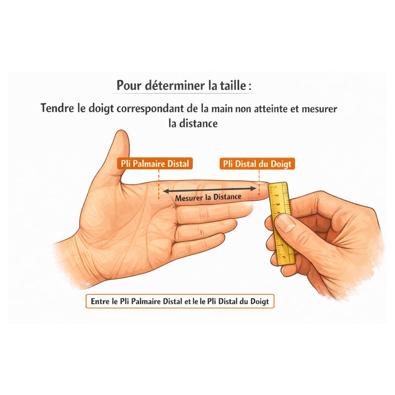 Mesure Orthèse Capener - Attelle de doigt - Sof-Stretch™ Rolyan®