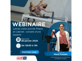 Webinaire -Lancez votre activité Pilates en cabinet : conseils d’une experte