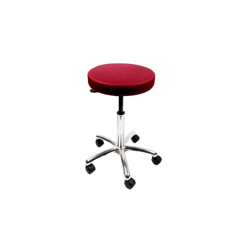 TABOURET A ROULETTES, Prune