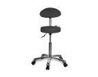 Tabouret à roulettes et dossier Basic vue de face