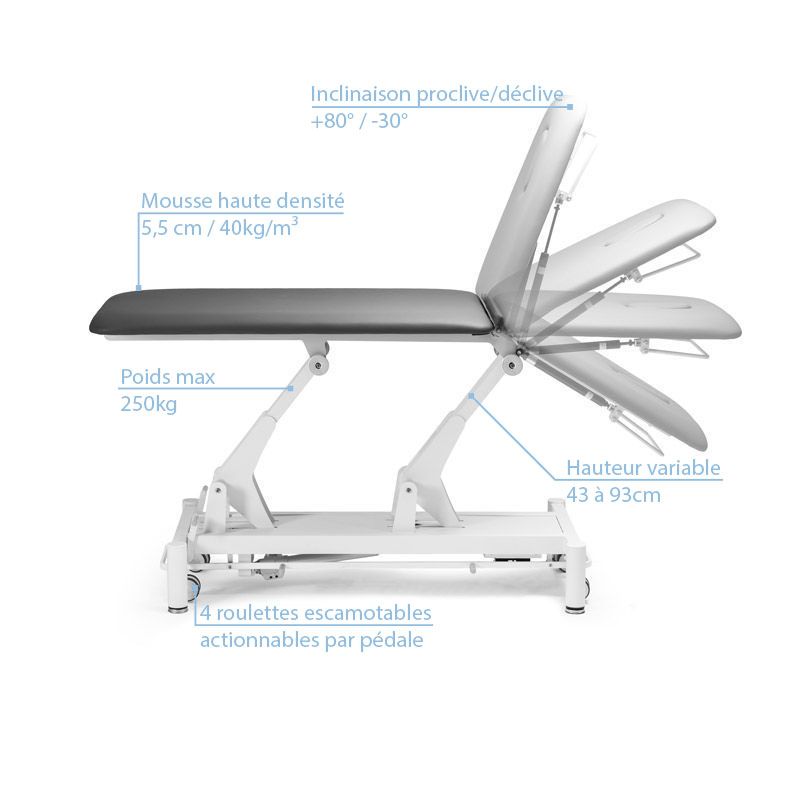 Table de massage PALMA 2 plans