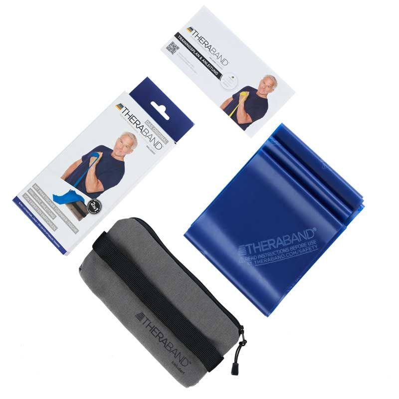 Bandes élastiques de musculation THERABAND® 2,5m avec pochette de transport
