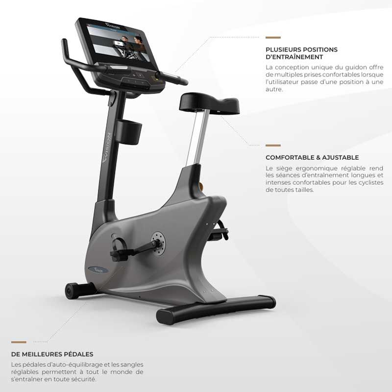 Vélo droit U600E avec console tactile - Matrix