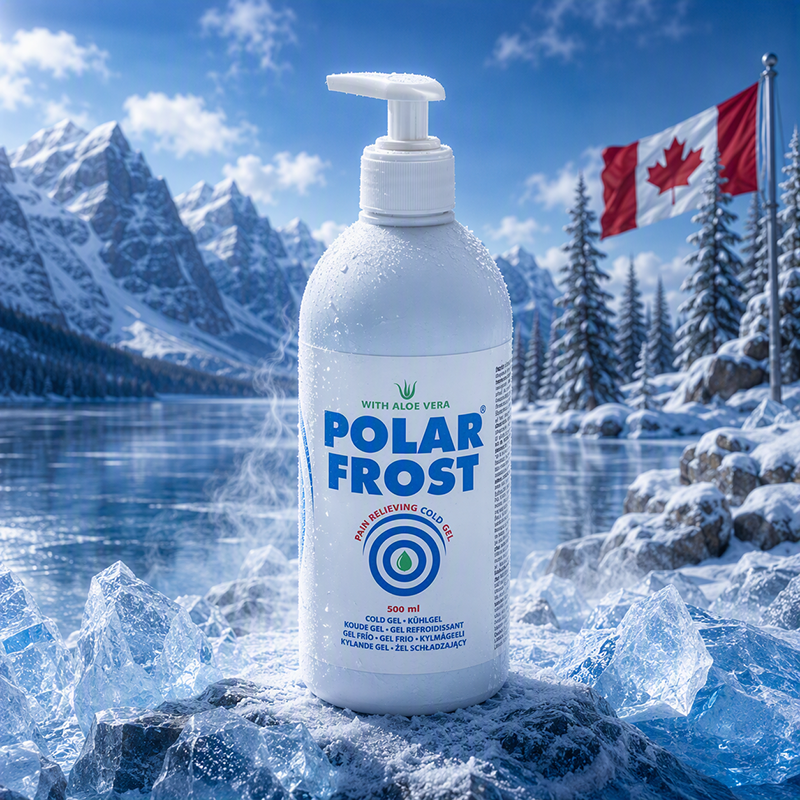 Gel réfrigérant anti-douleur Polar Frost® 500 mL avec pompe